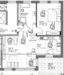 Grundriss - Attraktiv für Kapitalanleger: Exklusive, vermietete 2-Zimmer Erdgeschoss-Wohnung