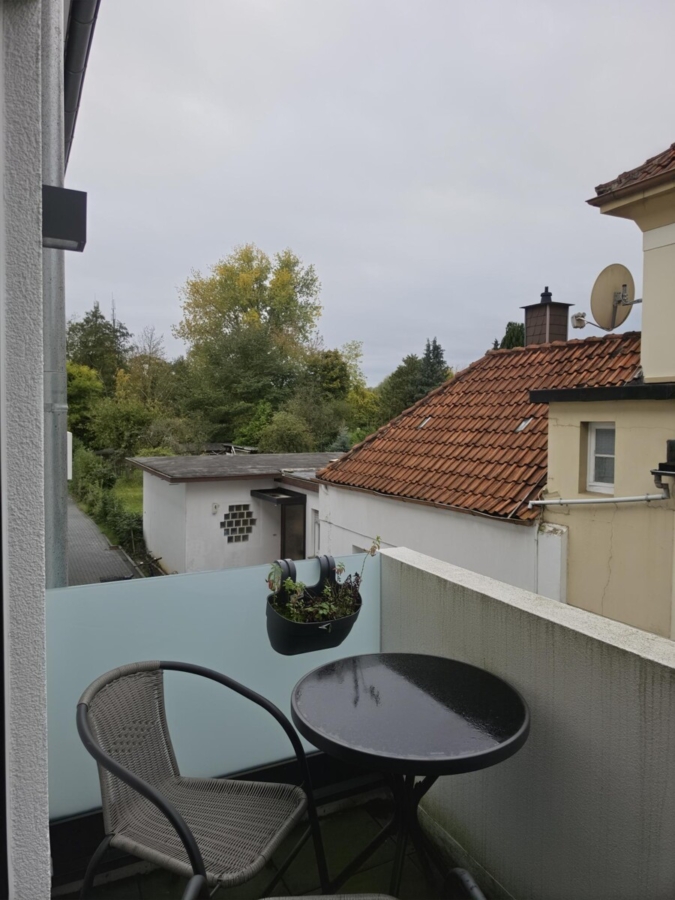 Blick vom Balkon