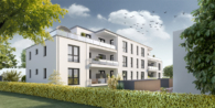 Rückseite Projektiert - Neubau-Charme! Hochwertige 2-Zimmer-Wohnung im EG