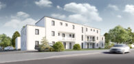 *100%-FÖRDERFÄHIG* HELLWEG-KARREE Vermietete Eigentumswohnung mit Balkon - Straßenansicht Projektierung
